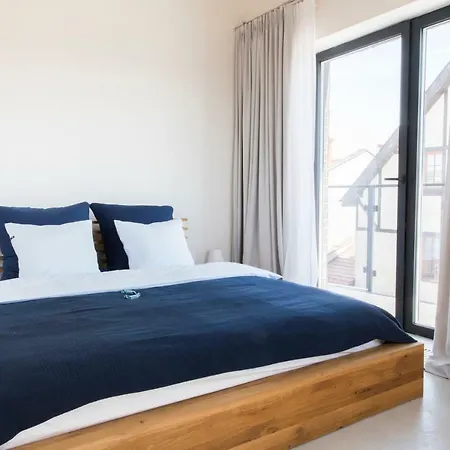 Lägenhet Apartamenty Port Ustka Centrum Z Miejscem Garazowym Ustka